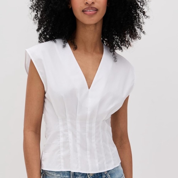 rag & bone Ines Poplin Top - Picture 1 of 6
